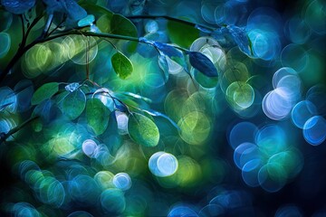 Abstract Nature Scene With Vivid Colors