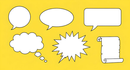 A Collection of Comic and Thought Bubbles