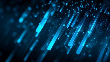 Abstract glowing fiber optic light background - Powered by Adobe