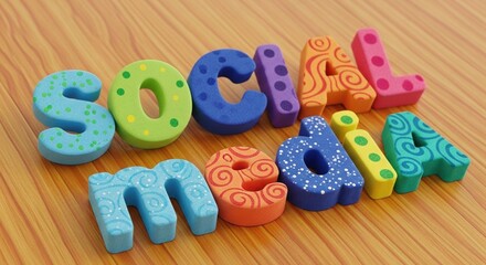 Boost your brand with fun colorful social media marketing message