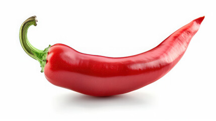 red chili pepper isolated on white background