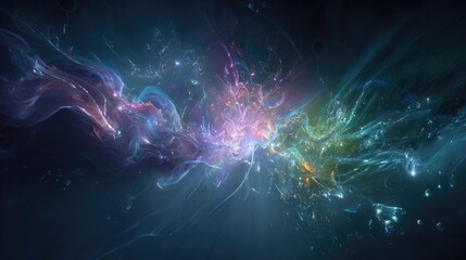 Abstract Colorful Cosmic Explosion