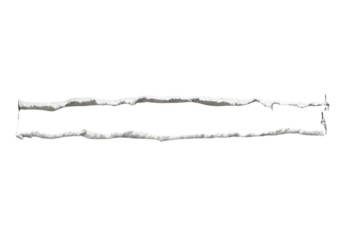 Snowy border, thick, white, on black