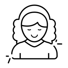 Unique design icon of judge 