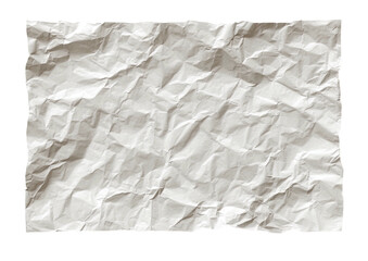 Obraz premium Crumpled, aged white paper with torn edges on a dark ground