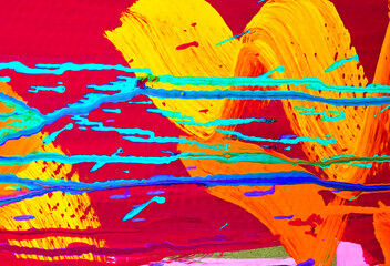 Colorful Abstract Lines Pattern with Dynamic Brush Strokes 35