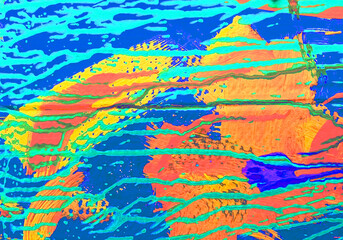 Colorful Abstract Lines Pattern with Dynamic Brush Strokes 37