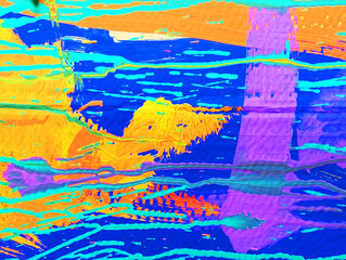 Colorful Abstract Lines Pattern with Dynamic Brush Strokes 38