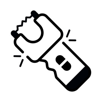 Creative design icon of stun gun 