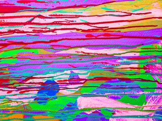 Colorful Abstract Lines Pattern with Dynamic Brush Strokes 52
