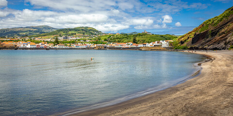 Horta beach, Faial, Azores, Portugal