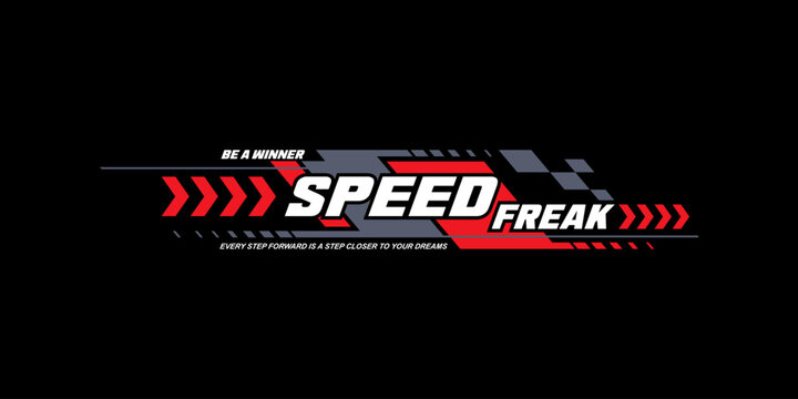 speed freak sport stripes decal 
