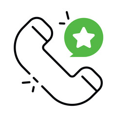 An icon design of police call