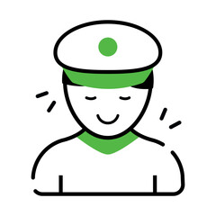 Perfect design icon of policeman 