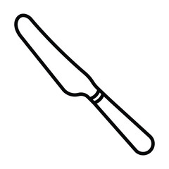 Butter knife icon vector design template