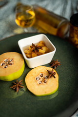 Homemade quince syrup with star anise &ndash; natural preserves and autumn flavors