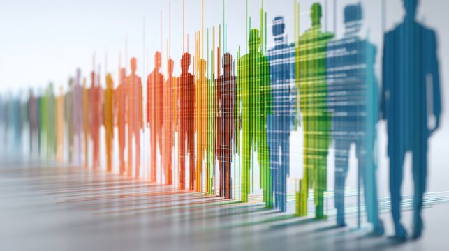 A group of diverse people standing in front of a colorful wall representing teamwork and creativity in corporate performance - Powered by Adobe