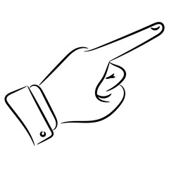 Pointing Hand Illustration