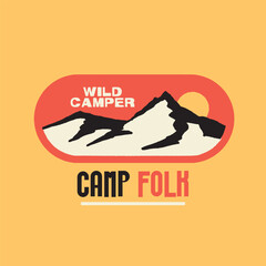 wild camper camp folk mountain