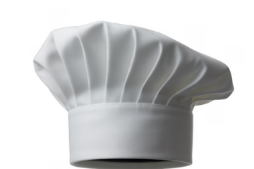 White chef hat isolated on a transparent background 1