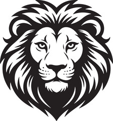 Lion head logo icon, lion face vector Illustration, on a isolated background