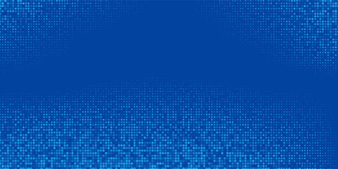 Abstract Dotted Blue Tech Finance Fintech Background Abstract Pixel Pattern. Abstract Business Tech Science Vector Backdrop Modern Abstract