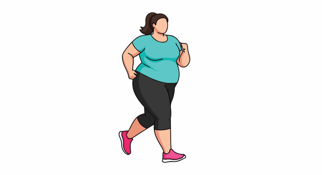 Active Woman Jogging for Fitness and Health