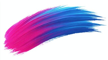 A vibrant brush stroke combining pink and blue hues, suitable for design projects, backgrounds, or creative artwork, Its dynamic colors evoke energy and imagination,