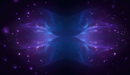 Abstract symmetrical swirling nebula