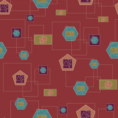 Transformative Teal geometric background textures, backdrop
