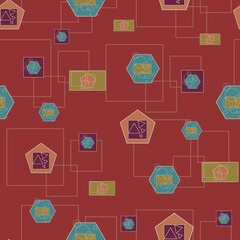 Transformative Teal geometric background textures, backdrop
