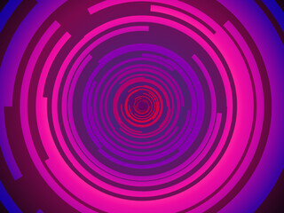 Futuristic Pink and Purple HUD Circular Interface – Vector
