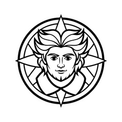 Abstract geometric design with vibrant color palette and bold typography