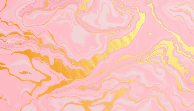 Abstract gold pastel pink marble texture background, luxurious swirling design, marble texture, decorative
