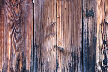 Naklejka premium Mur de bois brut, détail