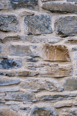 Détail sur vieux mur de pierres