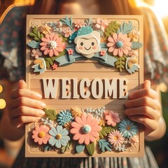 &ldquo;Welcome doormat, flowers by door, cozy home, warm welcoming feeling.&rdquo;