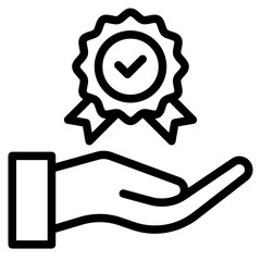 Clean Prestige icon in vector illustration Simple modern line style for apps, reports, and digital dashboards.