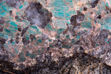 Unique Amazonite background as part of your interior artwork.
