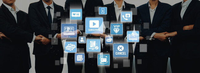 Concept of subscription services provides exclusive digital content. This model offers continuous access, enhancing subscription services with personalized experiences and benefits. Entice