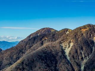 大倉尾根から望む蛭ヶ岳