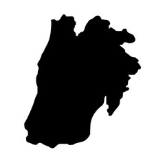 Lisbon Portugal city map silhouette vector illustration