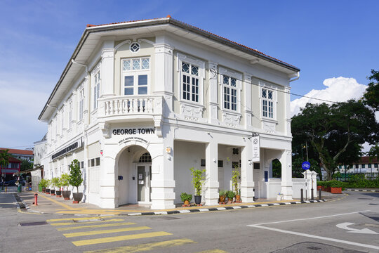 Penang, Malaysia &ndash; April 18, 2025 : Street scene, George Town, Penang, Malaysia