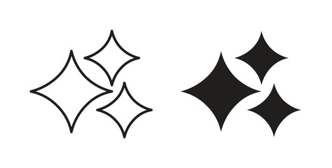 Sparkles icons for use web design,logo.Symbol illustration.