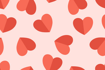 Valentine day valentine seamless pattern with hearts design for fabric, cotton, wallpaper, satin all types of print textile and background