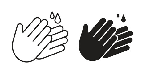 Wash your hands icons for use web design,logo.Symbol illustration.