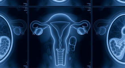 Human Reproductive System Anatomy Medical Illustration