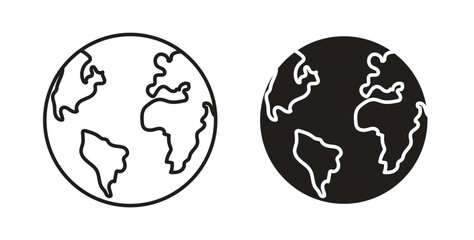 Obraz premium World icons for use web design,logo.Symbol illustration.