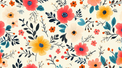 Festive floral pattern