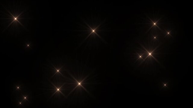 gold celebration particles lights background video
